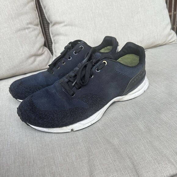 HUGO BOSS COMFY TRAINER Textile/leather Sneakers 10 US, 43EUR, Navy - Picture 3 of 16